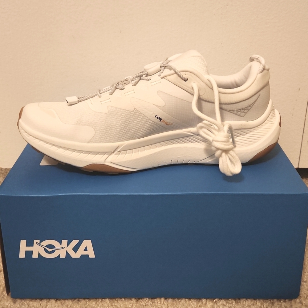 Hoka white Transport shoes